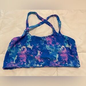 EUC Fused Hawaii Purple Rain Hookena bikini top